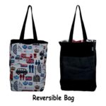 Reversible Vertical Tote Bag - London Bus