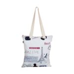 Tote Bag With Zip & Inner Pocket - Eiffel Tower