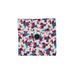 Three Pocket Pouch - Red/Green Flower (Small)