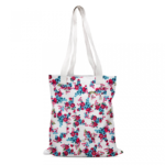 Tote Bag - Red/Green Flower (Small)
