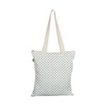 Tote Bag With Zip & Inner Pocket - Polka Dot
